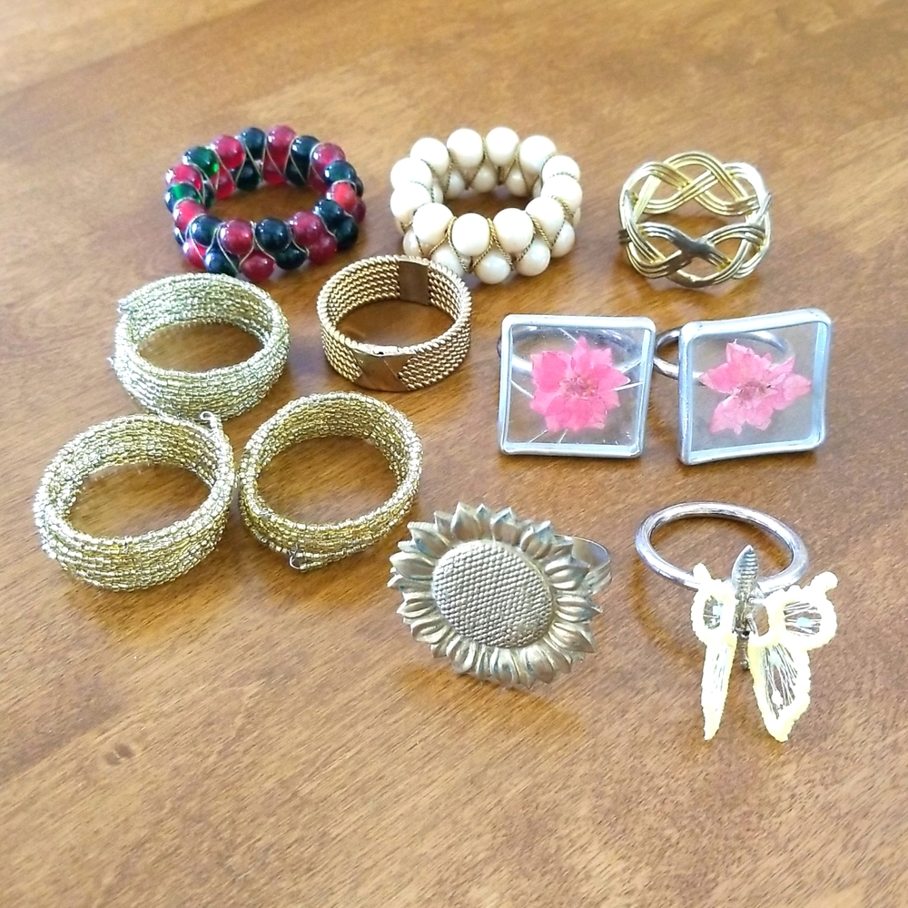 Mix Lot 11 Napkin Rings